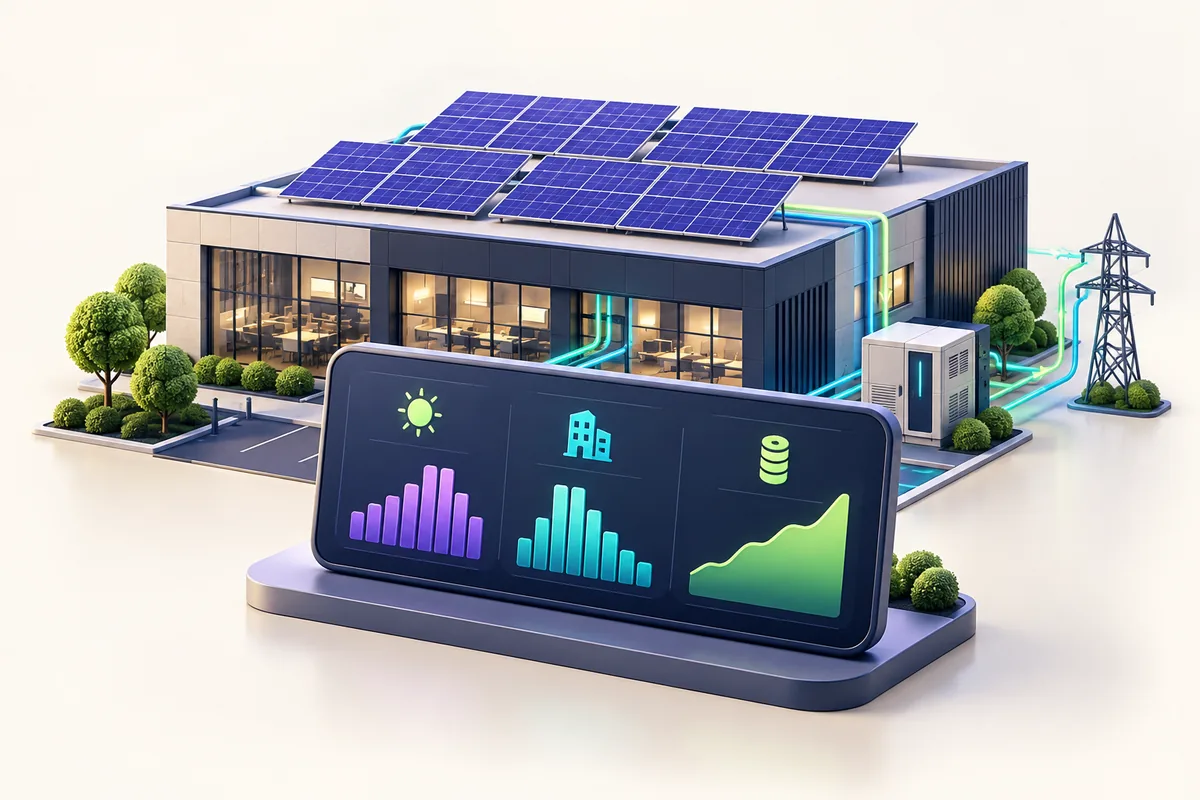 Commercial Solar and Energy Management: Tracking Generation, Consumption, and Savings